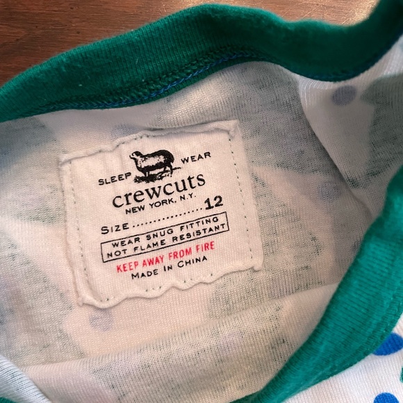 Twinning J Crew Crewcuts Striped Pajamas Size 14 - Picture 5 of 5